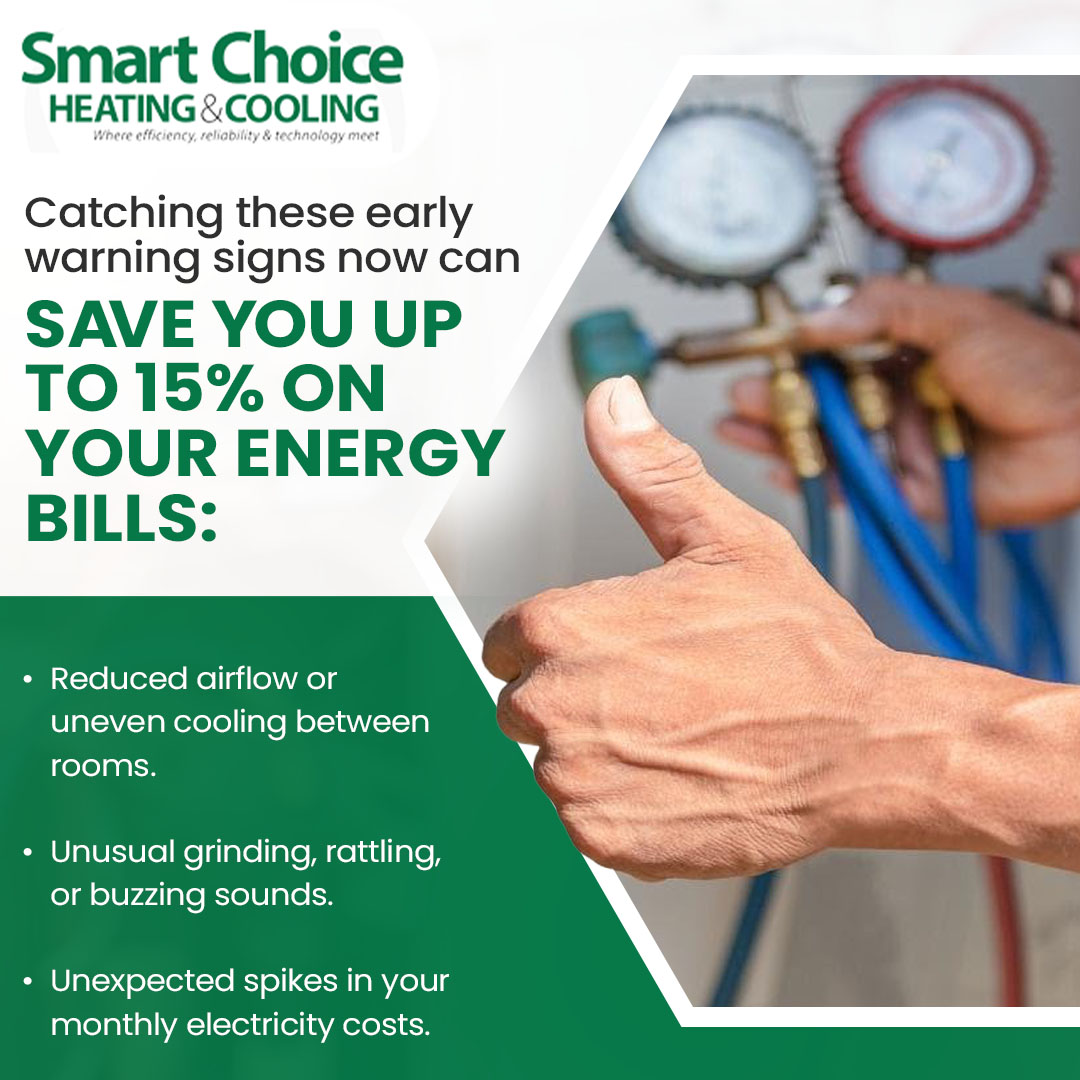 HVAC technician giving thumbs up while checking gauges indicating improved AC efficiency and energy savings